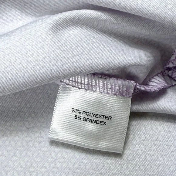 Peter Millar Summer Comfort Mens XL Purple Geometric Print Performance Golf Polo - Picture 7 of 7